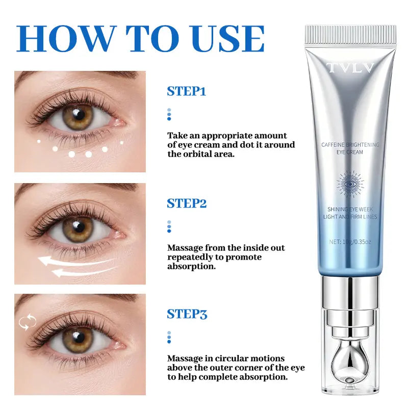 Caffeine Iron Eye Cream – Caffeine Infused Formula, Anti-Wrinkle & Firming, Dark Circle & Puffy Eye Reduction for Smooth Under-Eye Skin, Fine Line Repair & Long-Term Eye Care - Daily Eye Care Essential for Women, Skin Care Cosmetics, Eye Treatment Creams