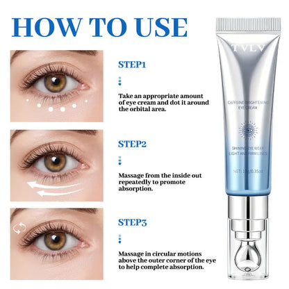 Caffeine Iron Eye Cream – Caffeine Infused Formula, Anti-Wrinkle & Firming, Dark Circle & Puffy Eye Reduction for Smooth Under-Eye Skin, Fine Line Repair & Long-Term Eye Care - Daily Eye Care Essential for Women, Skin Care Cosmetics, Eye Treatment Creams