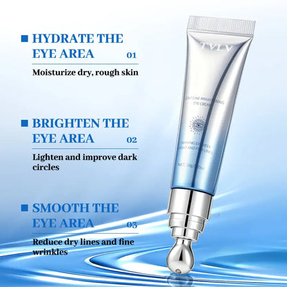 Caffeine Iron Eye Cream – Caffeine Infused Formula, Anti-Wrinkle & Firming, Dark Circle & Puffy Eye Reduction for Smooth Under-Eye Skin, Fine Line Repair & Long-Term Eye Care - Daily Eye Care Essential for Women, Skin Care Cosmetics, Eye Treatment Creams