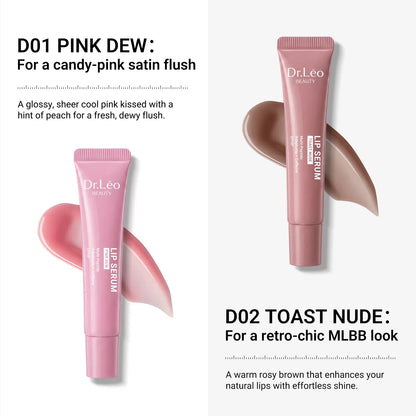 Dr.Leo Tinted Peptide Lip Serum – Brightens Dull-Looking Lips & Smooths Lip Lines, Sheer-To-Buildable Glossy Color + Hydrating Lip Care, Pink Dew / Toast Nude, 15G #Sohochic #Tiktokshopbacktoschool, Lip Tint, Moisturize, Daily